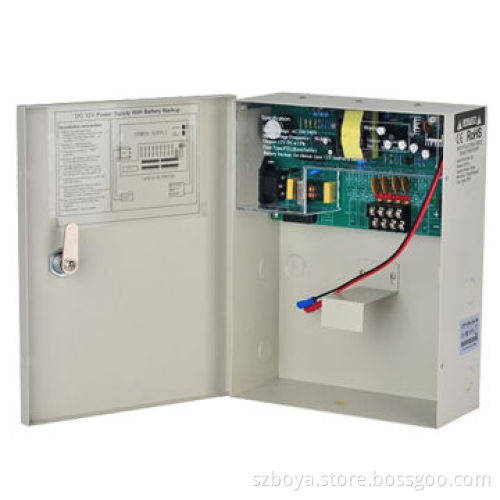 CCTV power supply DC12V5A for 9chs Cameras,support UPS backup power